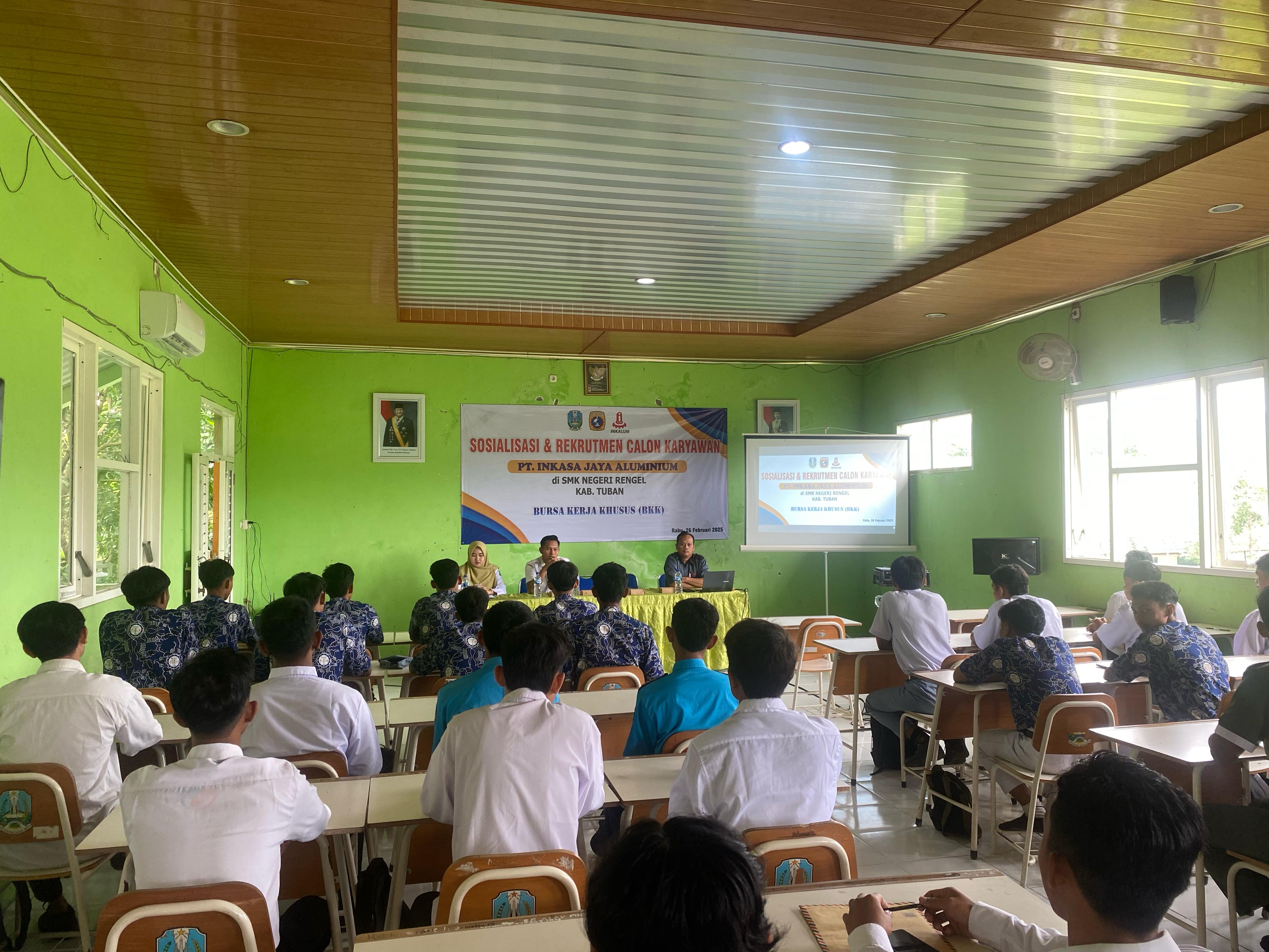 PT. Inkasa Jaya Aluminium Gelar Sosialisasi & Rekrutmen di SMK Negeri Rengel, Tuban